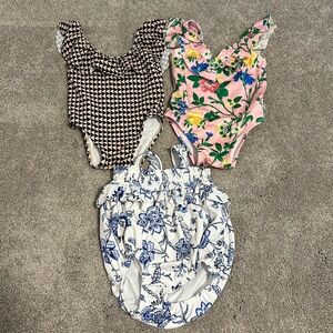 Janie and Jack baby girls one-piece swimwear, 12-18 months